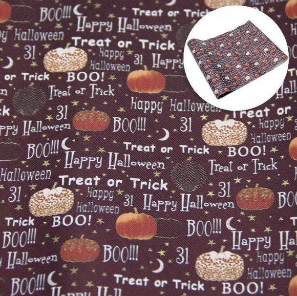 Halloween faux leather sheet