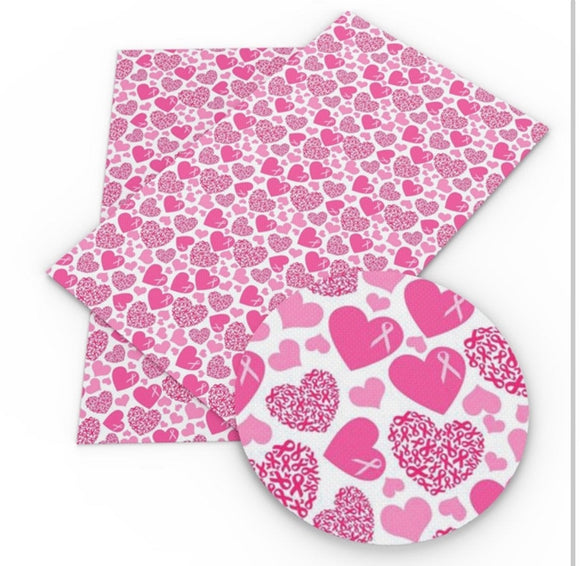 Heart breast cancer awareness pattern