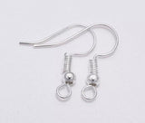 50 pieces fish hook earring wire, nickel free, gold, rose gold, gunmetal, silver, antique copper