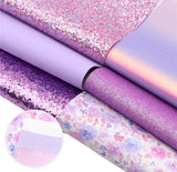 Assorted Purple Faux Leather Sheets