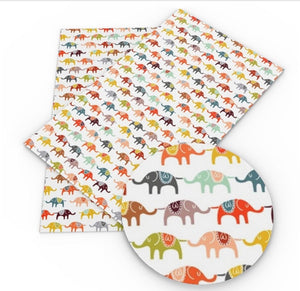 Elephant faux leather sheet