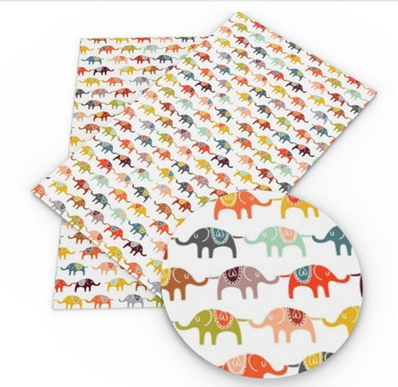 Elephant faux leather sheet