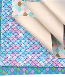 Bundle of 9 assorted mermaid/fish scale pattern faux leather sheets