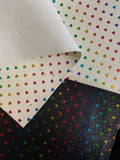 SOLD AS IS**** Fine Glitter heart faux leather sheet, synthetic leather for crafts, beading, hair bows, earrings, vegan leather