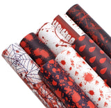 Assorted Blood Splatter faux leather sheets