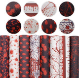 Assorted Blood Splatter faux leather sheets