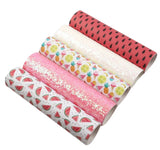 Bundle of 5 watermelon themed faux leather sheets