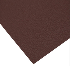 Dark coffee litchi faux leather sheet