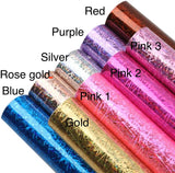 Confetti Holographic Faux Leather Sheet