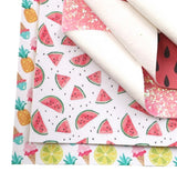 Watermelon themed faux leather sheets