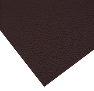 Dark brown litchi faux leather sheet