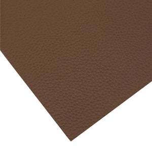 Brown litchi faux leather sheet