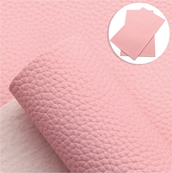 Pink litchi pattern faux leather sheets, synthetic leather for earrings, crafts and bows, bump pattern