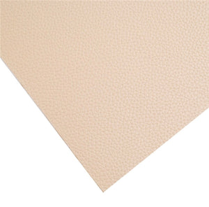 Beige litchi faux leather sheet