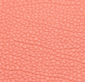 Coral litchi faux leather sheet