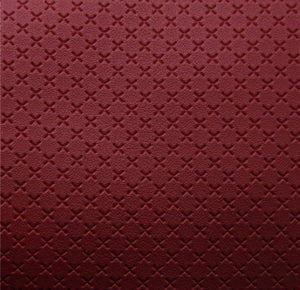 Dark red embossed faux leather sheet