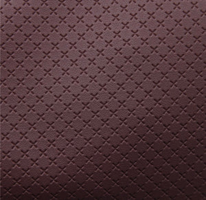 Maroon embossed pattern faux leather sheets, synthetic leather for earrings, crafts and bows, bump pattern