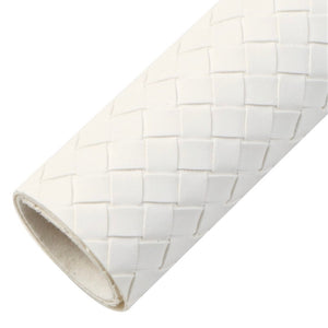 White weave pattern faux leather sheets, synthetic leather for earrings, crafts and bows, bump pattern, braided