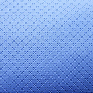 Blue embossed faux leather sheet