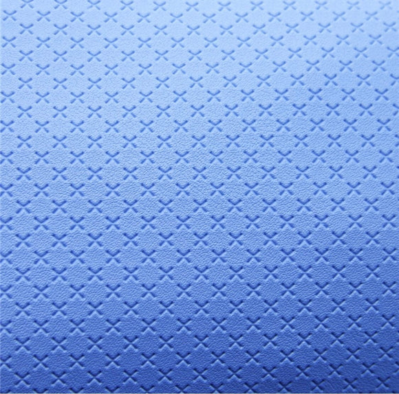 Blue embossed faux leather sheet