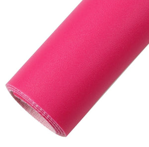 Hot Pink sheepskin finish faux leather sheet, synthetic leather for earrings, crafts and bows, bump pattern