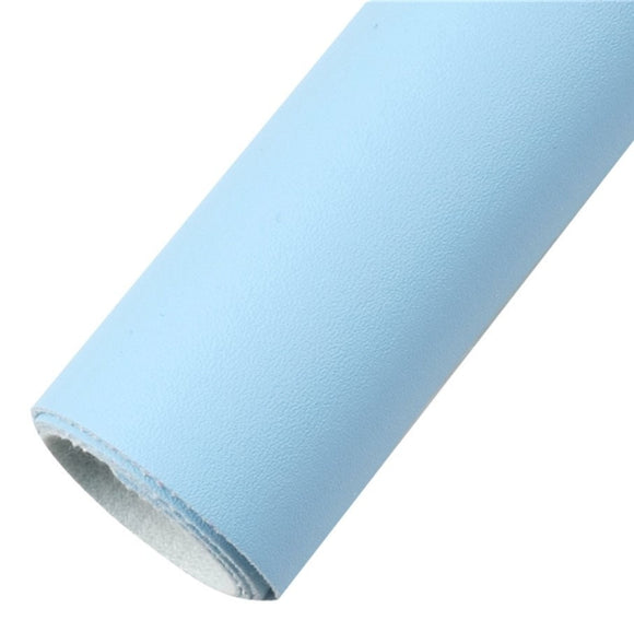 Light blue sheepskin finish faux leather sheet, synthetic leather for earrings, crafts and bows, bump pattern