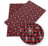 Assorted black & red Christmas themed sheets